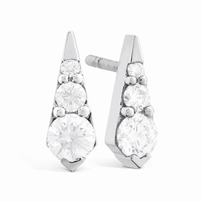 Hearts On Fire Triplicity Drop Stud Earrings