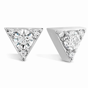 Hearts On Fire Triplicity Triangle Stud Earrings