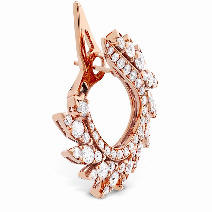 Hearts On Fire White Kites Feathers Diamond Earrings