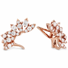 Hearts On Fire White Kites Feathers Large Diamond Earrings