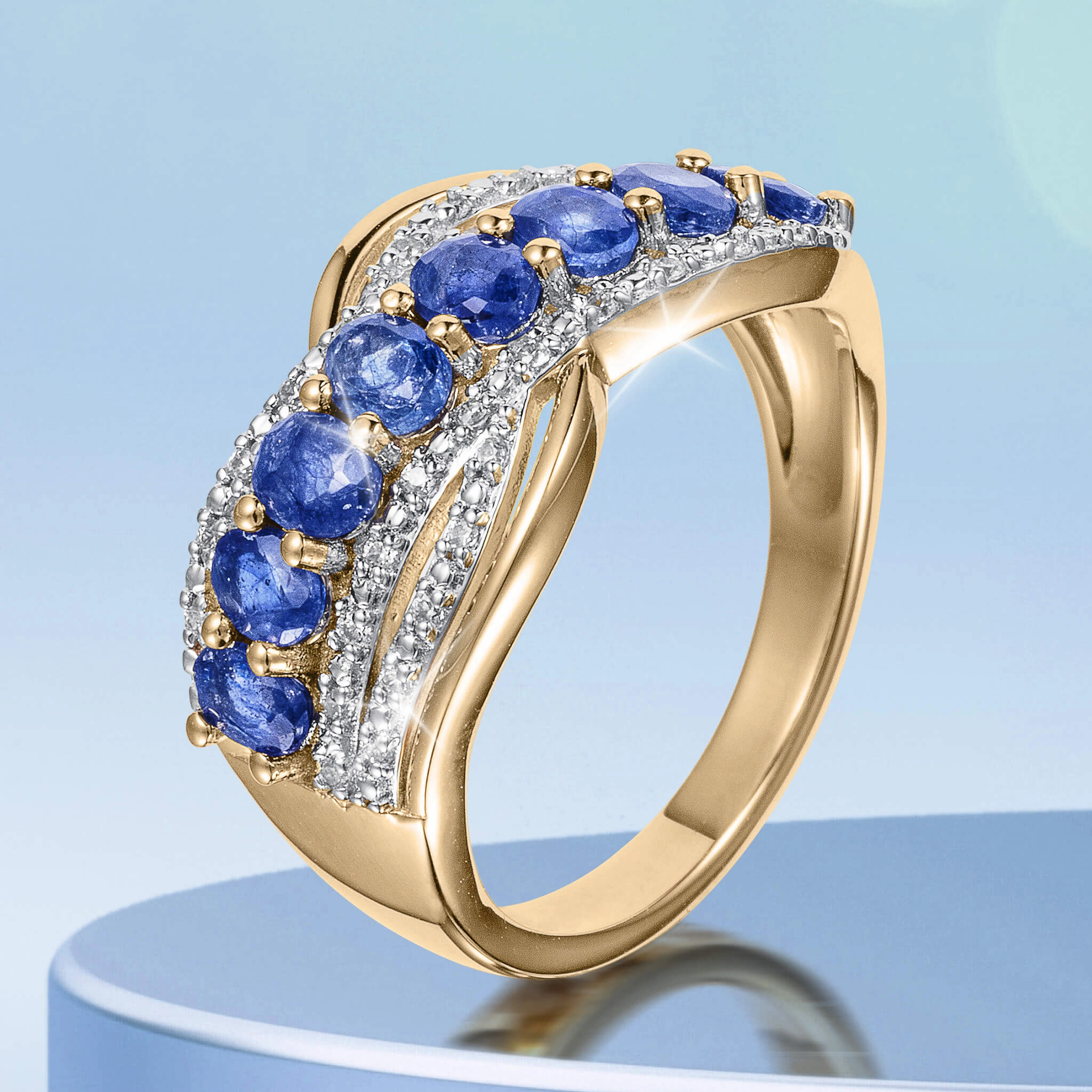 Infinity Sapphire Ring