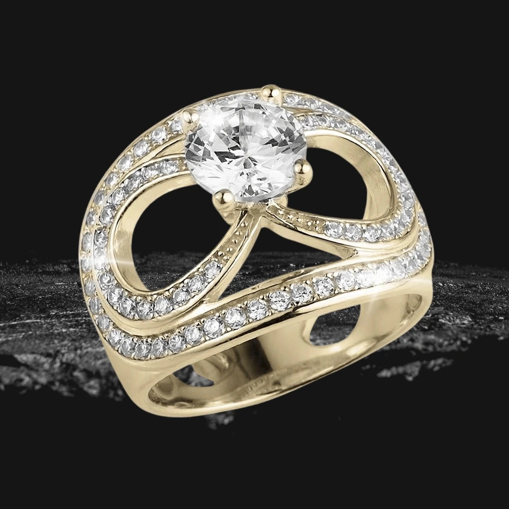 Infinity Solitaire Ring