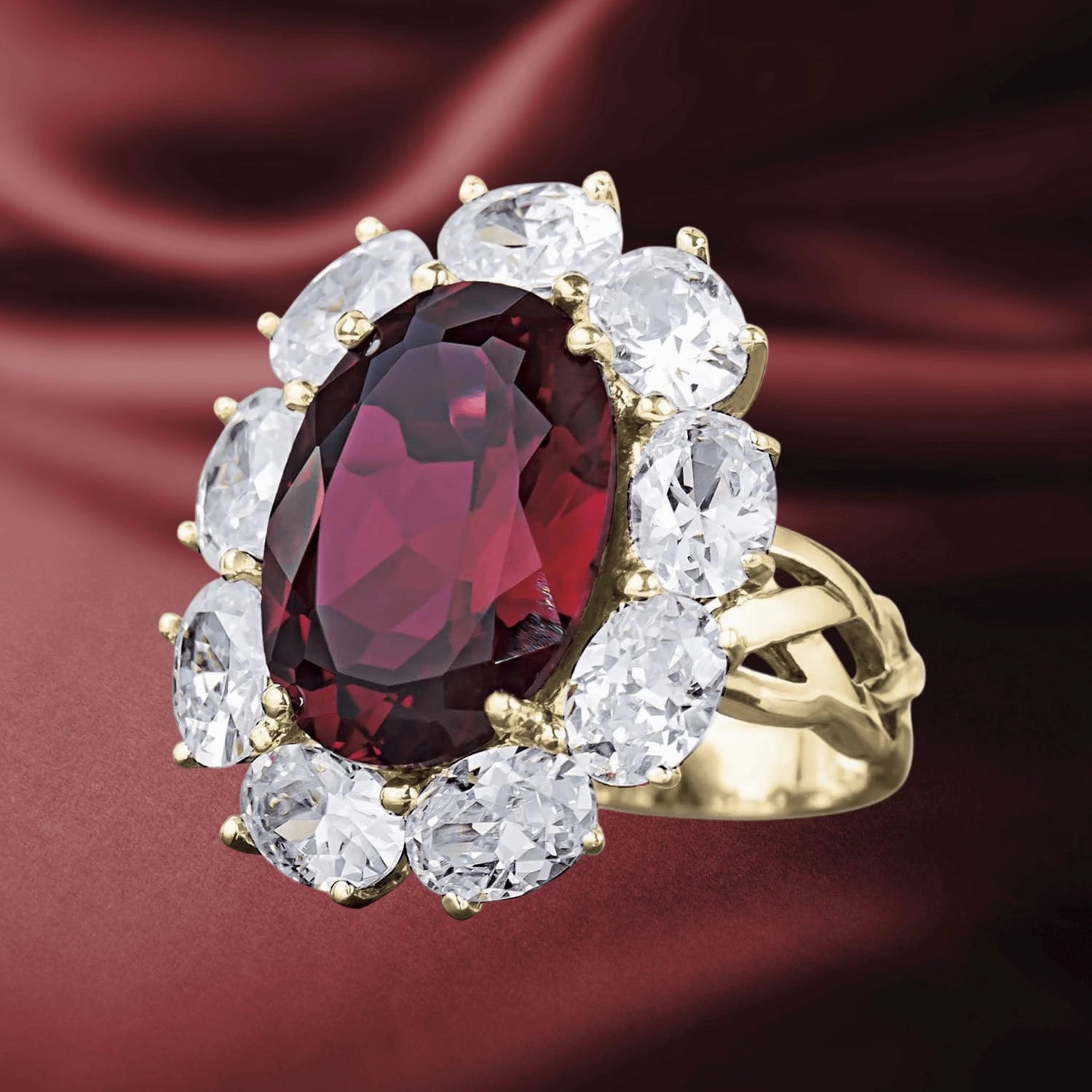 Ladies Flame Ring