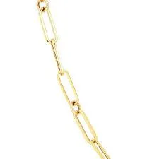 Long Thin Paperclip Link Chain Bracelet