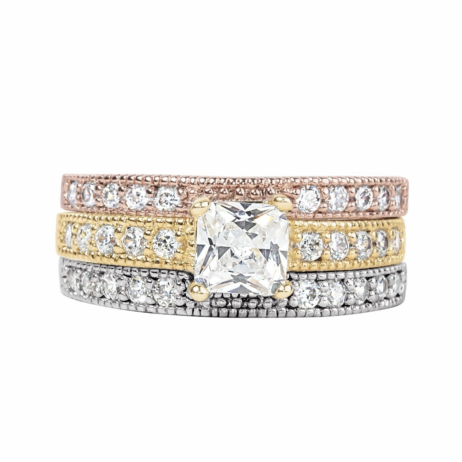 Lourdes Tri-Color Ring