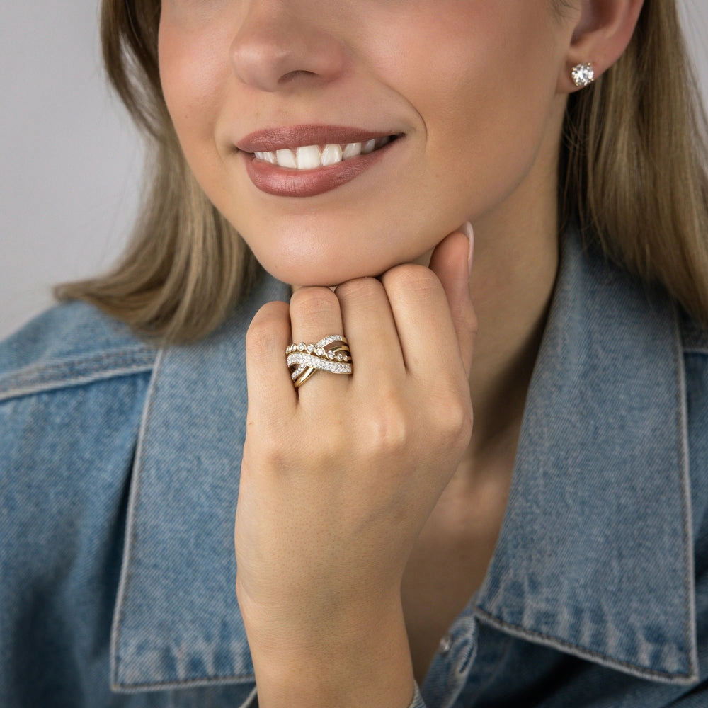 Luminesce Lab Grown 0.65 Carat Diamond Ring in 9ct Yellow Gold
