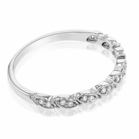 Luminesce Lab Grown 1/10 Carat Diamond Dress Ring in Sterling Silver