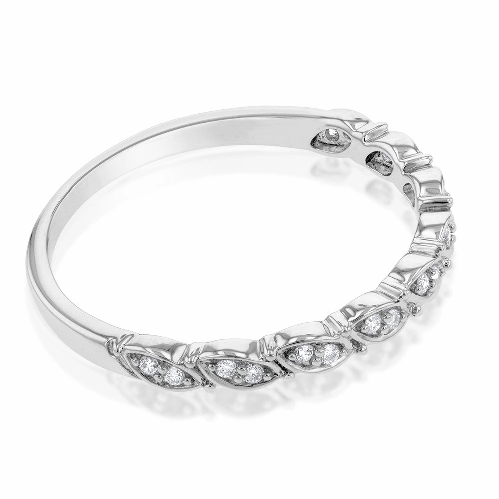 Luminesce Lab Grown 1/10 Carat Diamond Dress Ring in Sterling Silver