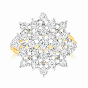 Luminesce Lab Grown 1/2 Carat Diamond Ring in 9ct Yellow Gold