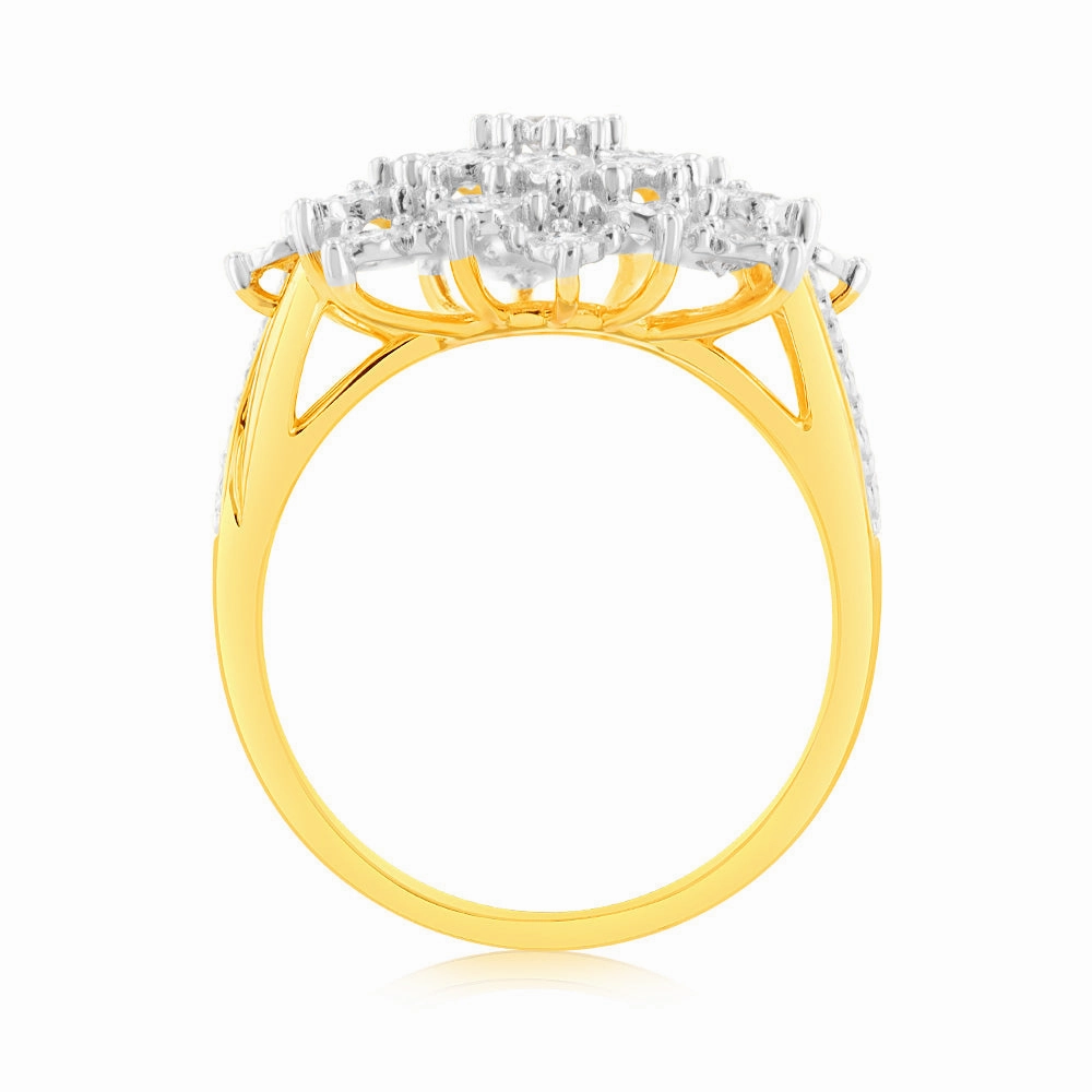 Luminesce Lab Grown 1/2 Carat Diamond Ring in 9ct Yellow Gold
