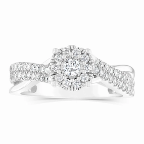 Luminesce Lab Grown 1/2 Carat Diamond Ring in Sterling Silver