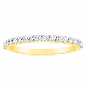 Luminesce Lab Grown 1/3 Carat Diamond Eternity Straight in 18ct Yellow Gold