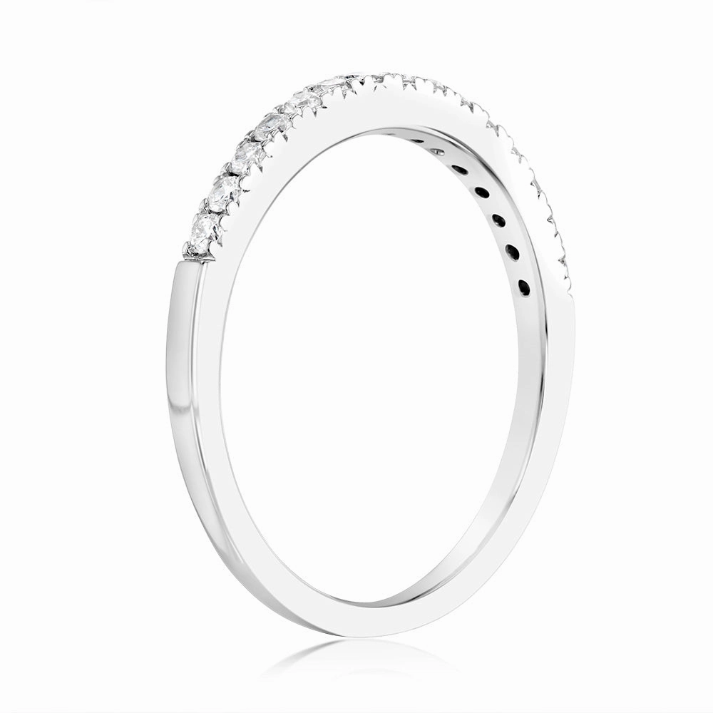 Luminesce Lab Grown 1/4 Carat Diamond Eternity Ring in Sterling Silver