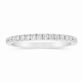 Luminesce Lab Grown 1/4 Carat Diamond Eternity Ring in Sterling Silver