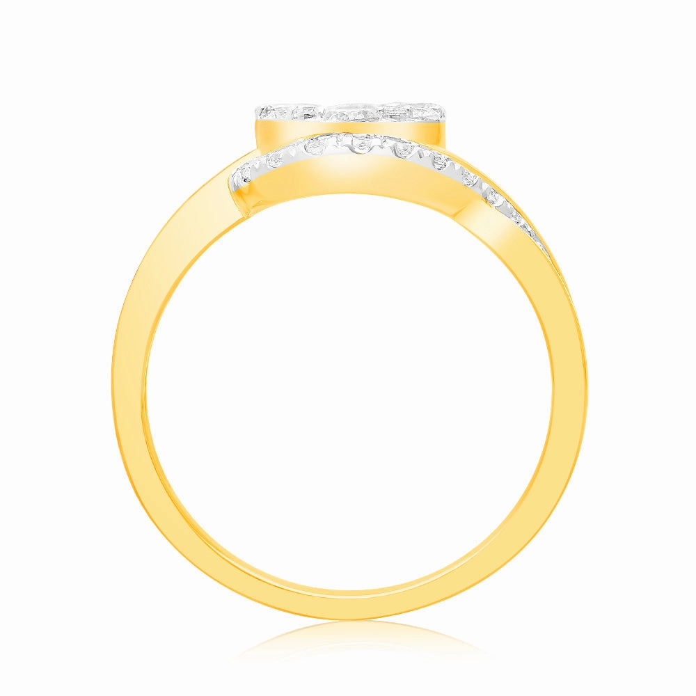 Luminesce Lab Grown 1 Carat Diamond Ring in 9ct Yellow Gold