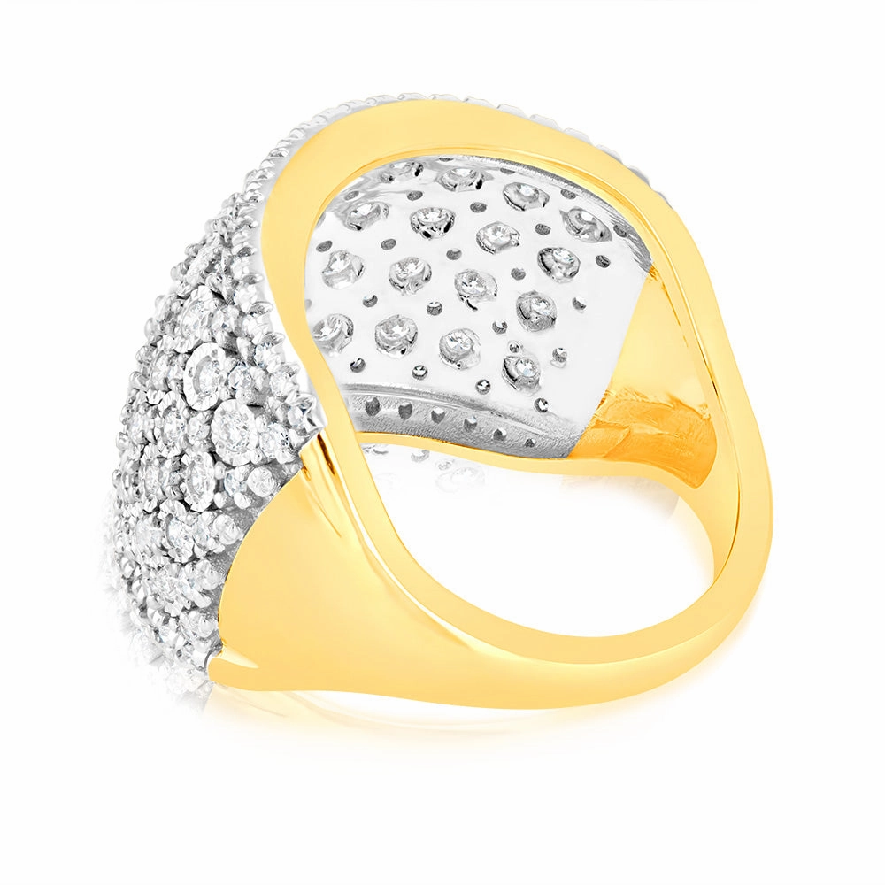Luminesce Lab Grown 1 Carat Diamond Ring in 9ct Yellow Gold