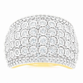 Luminesce Lab Grown 1 Carat Diamond Ring in 9ct Yellow Gold