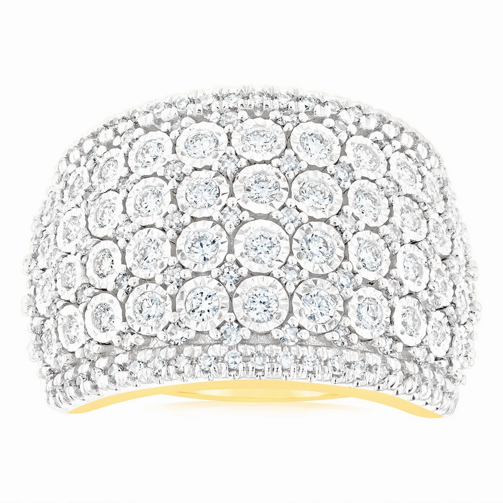 Luminesce Lab Grown 1 Carat Diamond Ring in 9ct Yellow Gold