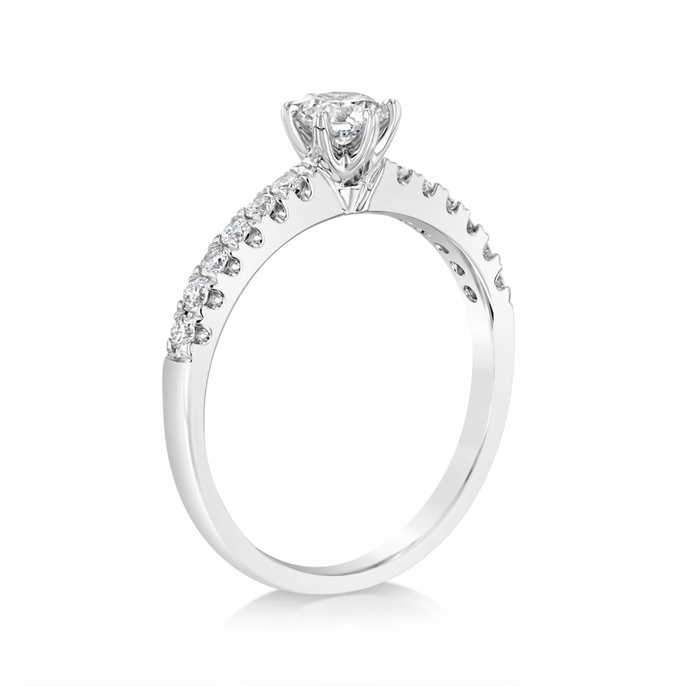 Luminesce Lab Grown 9ct White Gold 1/2 Carat Diamond Ring