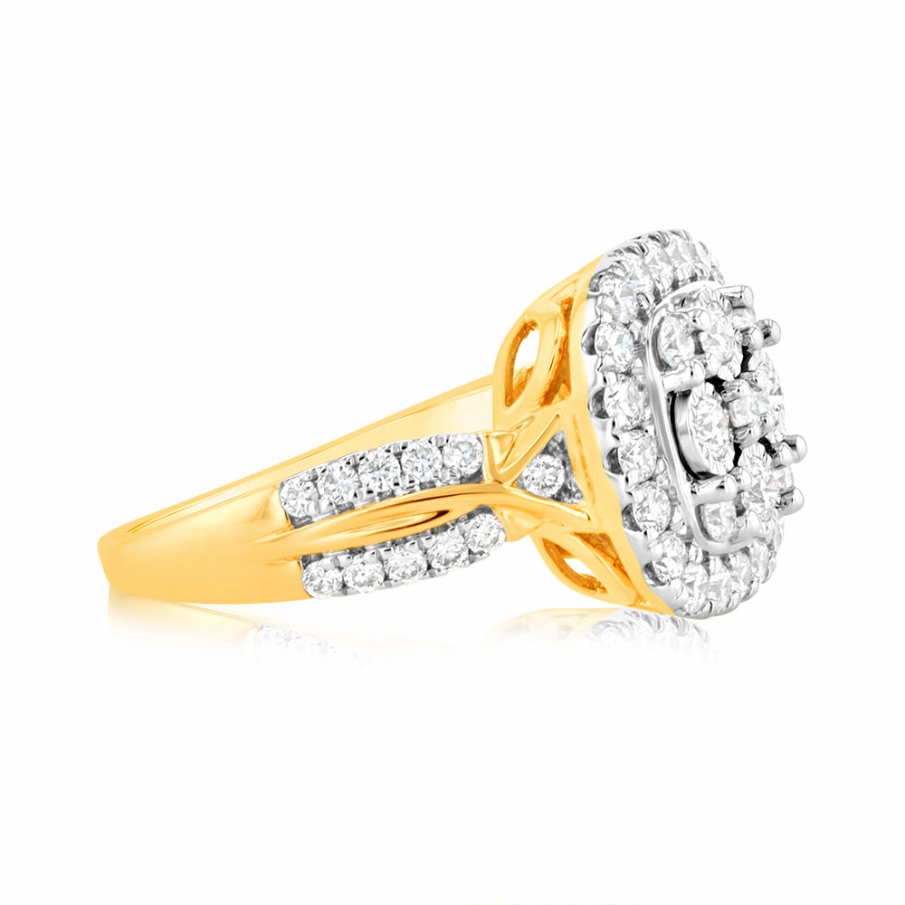 Luminesce Lab Grown 9ct Yellow Gold 1 Carat Diamond Ring