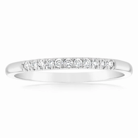 Luminesce Lab Grown Diamond 10-14pt Eternity Ring in 9ct White Gold