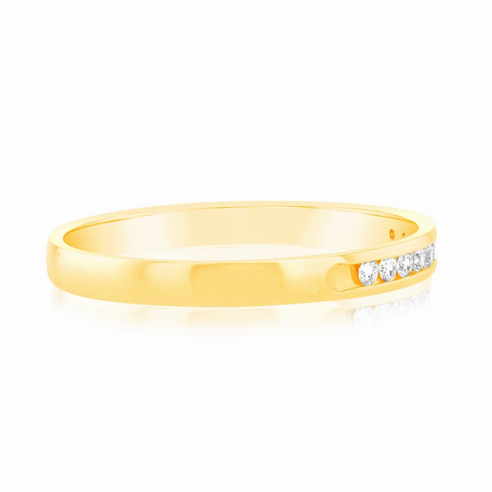 Luminesce Lab Grown Diamond 10-14pt Eternity Ring in 9ct Yellow Gold