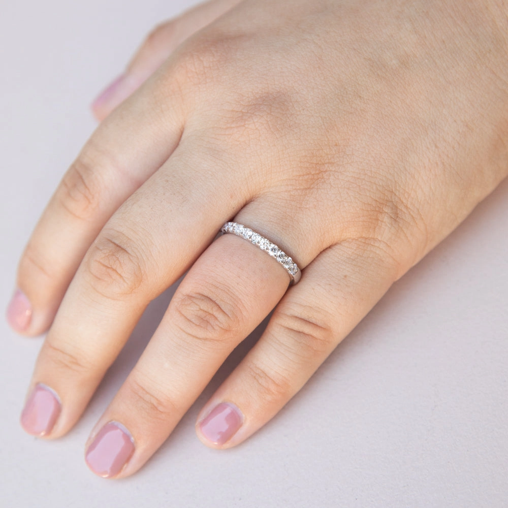 Luminesce Lab Grown Diamond 1/2 Carat Eternity Ring in 9ct White Gold