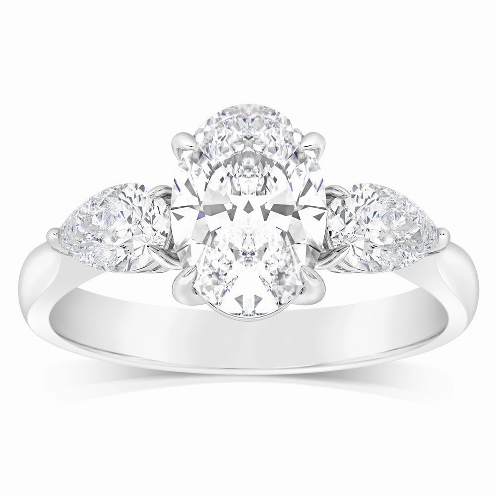 Luminesce Lab Grown Platinum 2.6 Carat Diamond Engagement Ring