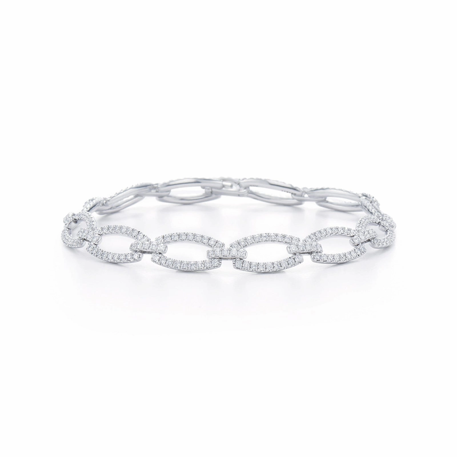 Madison Avenue Link Bracelet with Diamonds