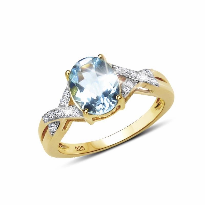 Majorelle Blue Topaz Ring