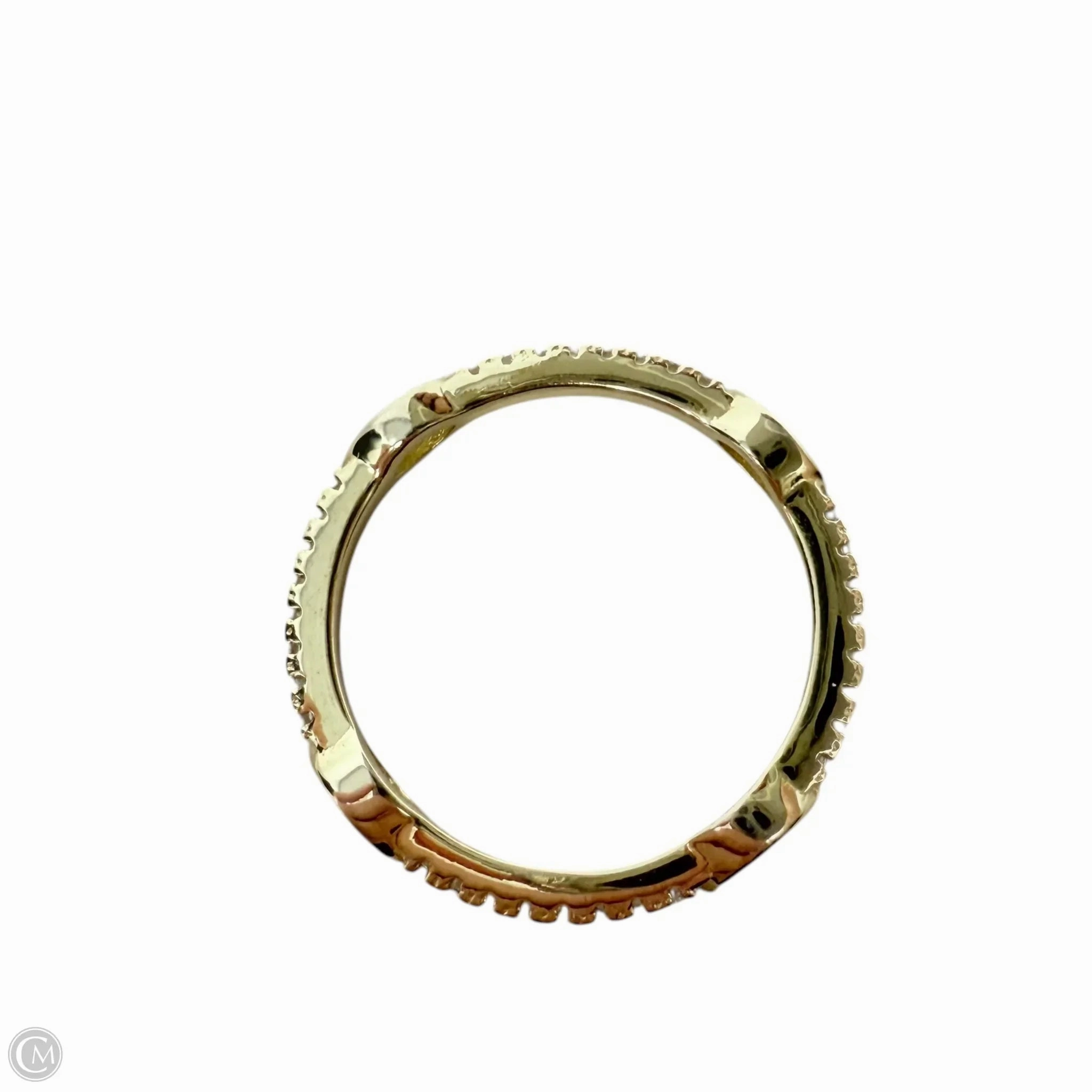 Marquise Cut Clear Stone &  Sterling Silver Band Ring By Unbranded, Size: 8