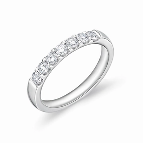 Memoire 18ct White Gold 1/2 Carat Diamond Odessa Eternity Ring