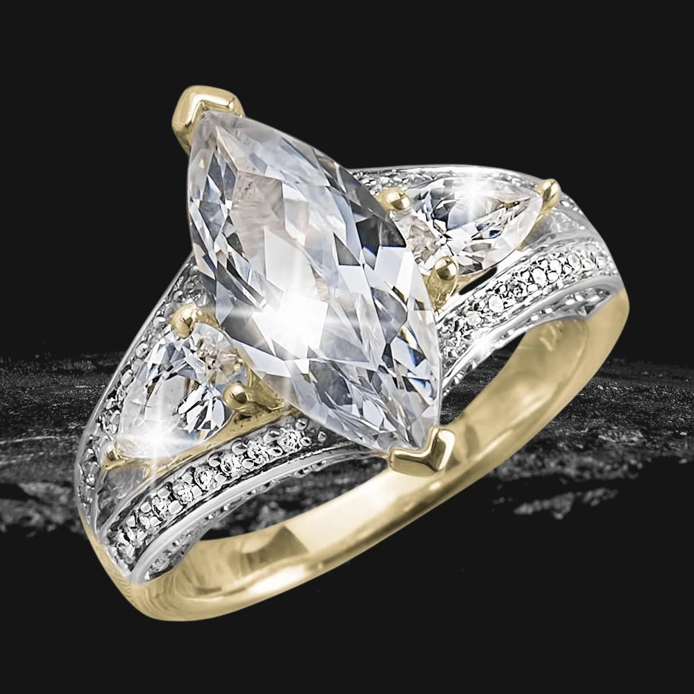 Millionaire Marquise Two Tone Ring