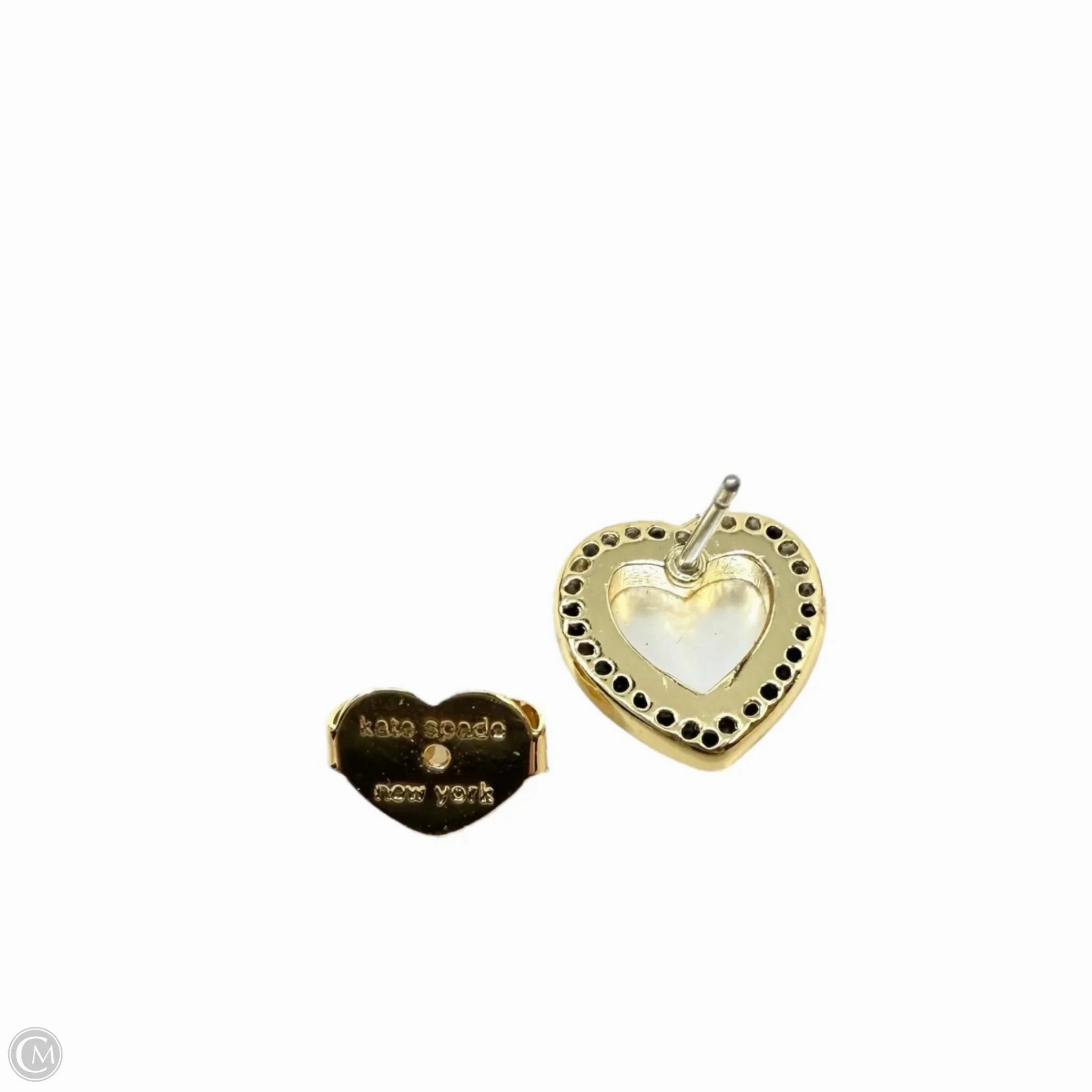 My Love Pav Heart Stud Earrings Designer By Kate Spade