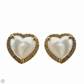 My Love Pav Heart Stud Earrings Designer By Kate Spade