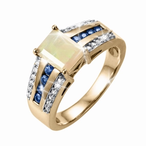 Opal Light Ladies Ring