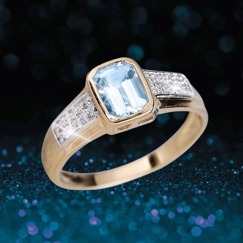 Oseaan Aquamarine Ring