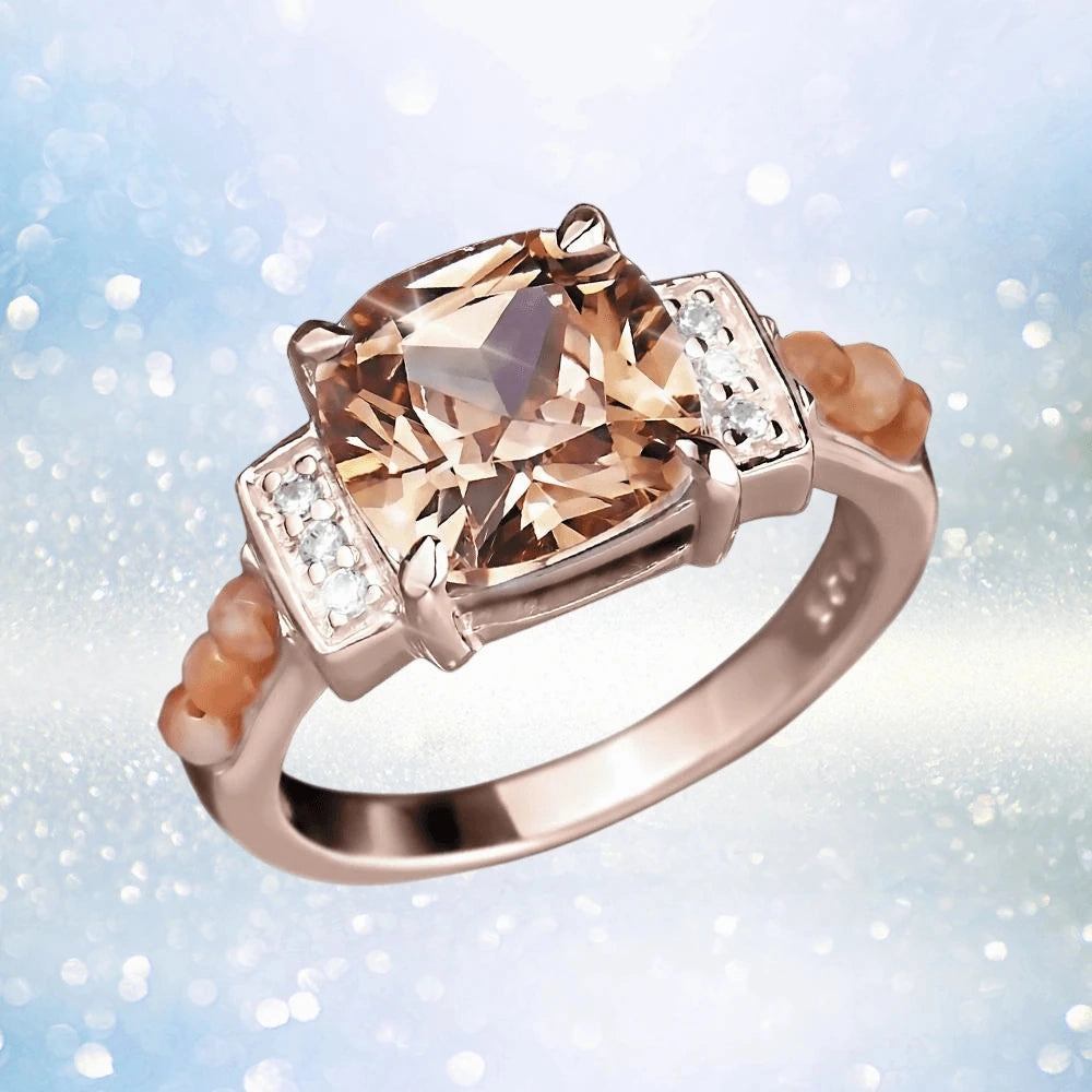 Peach Rose Ring