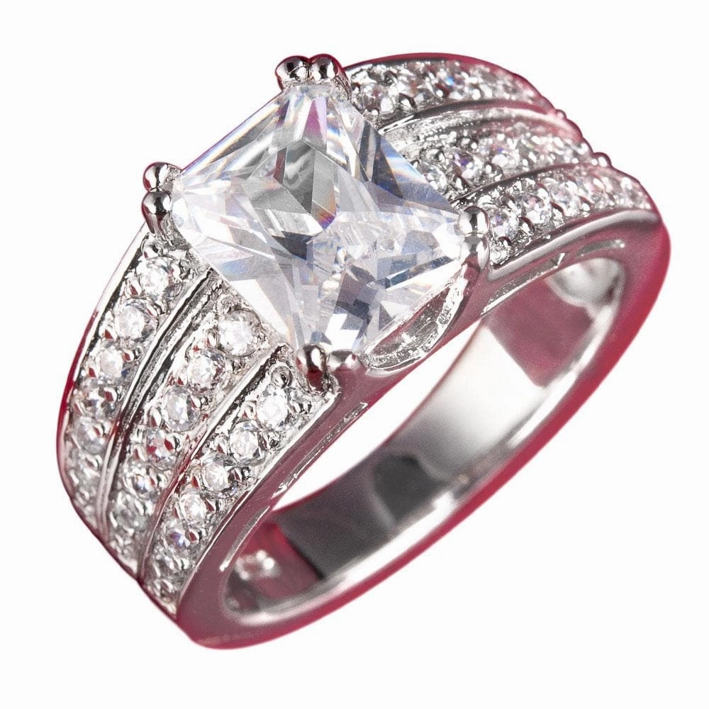 Princess Ring Rhodium
