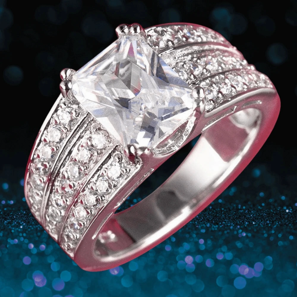 Princess Ring Rhodium