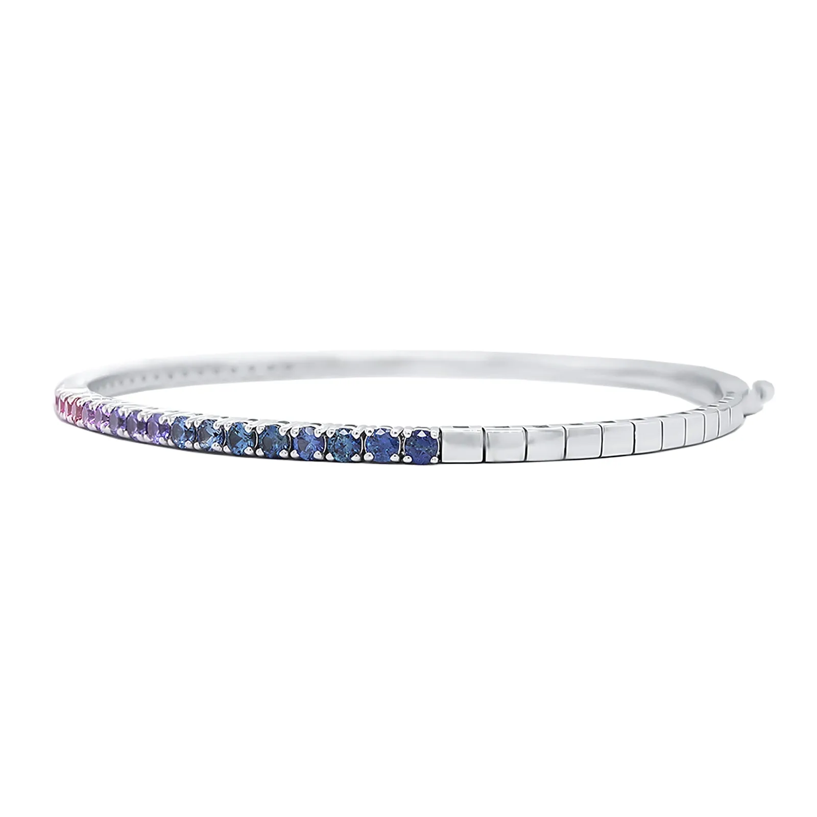 Rainbow Sapphire Flex Bangle