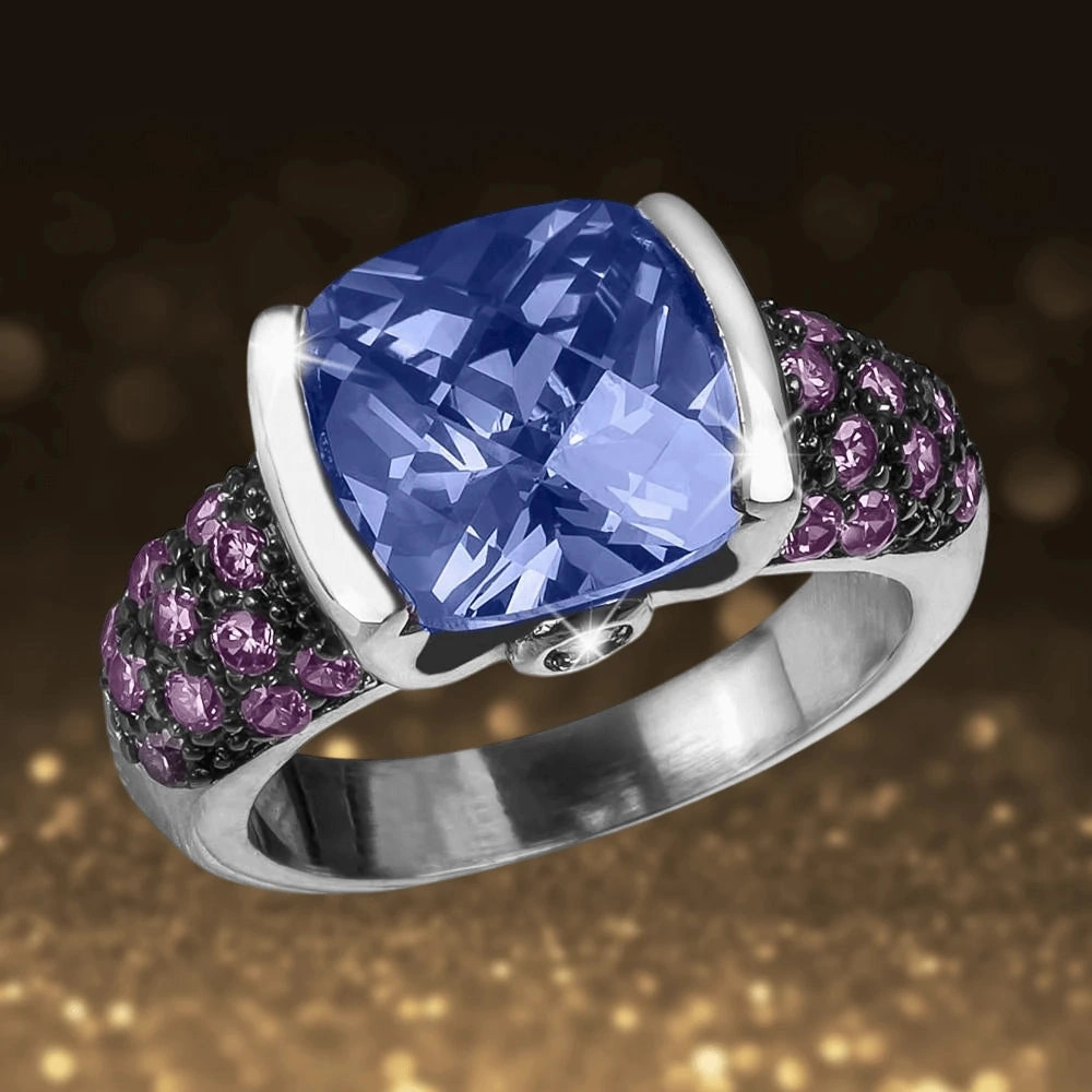Rainforest Rhodium Ring