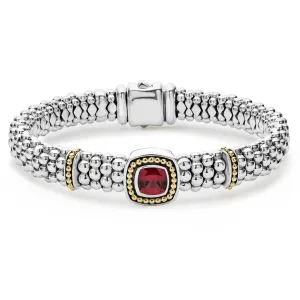 Rhodolite Garnet Caviar Bracelet | 9mm (Size M)