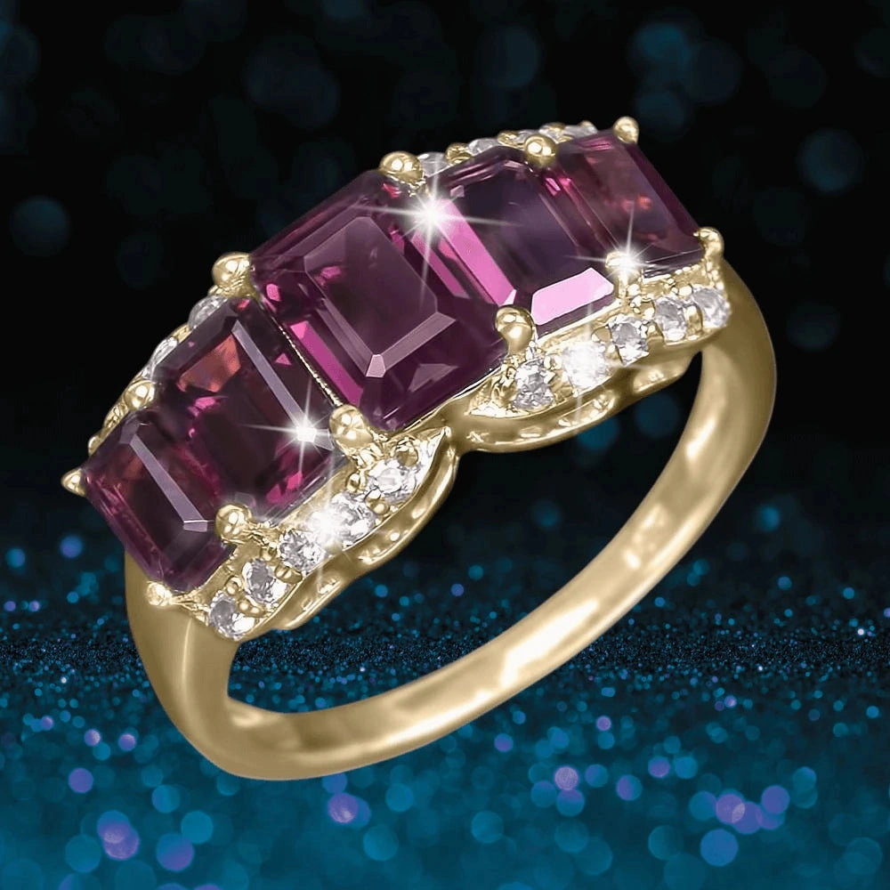 Rhodolite Renaissance Ring