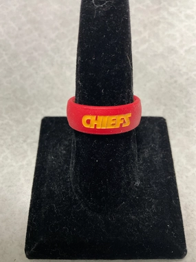 Ring Band By Nfl In Red, Size:10