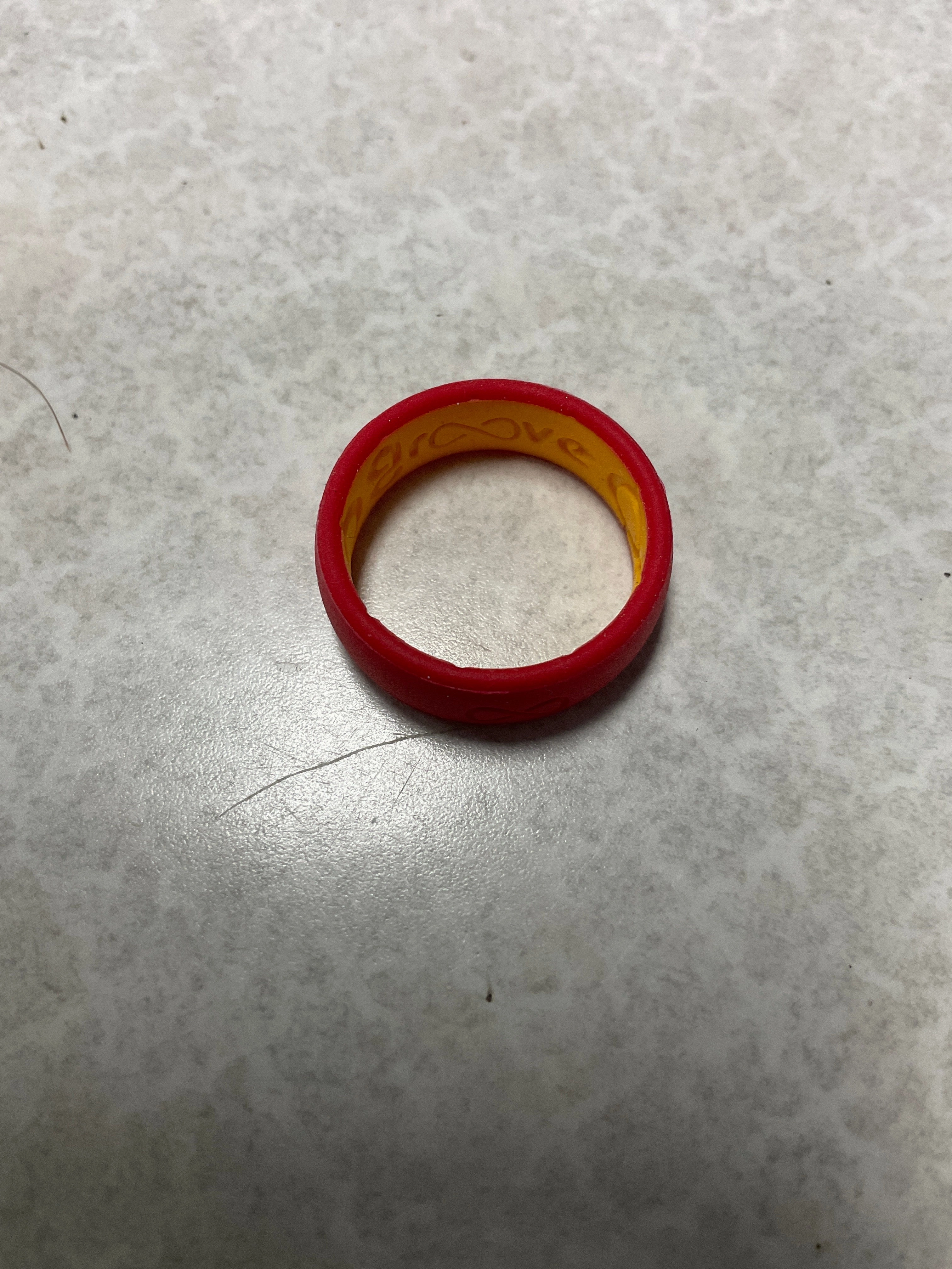 Ring Band By Nfl In Red, Size:10