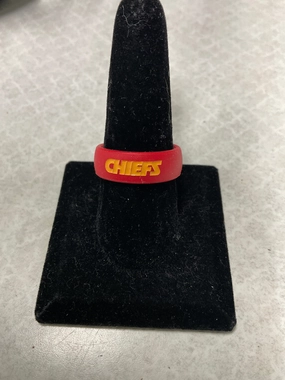 Ring Band By Nfl In Red, Size:11