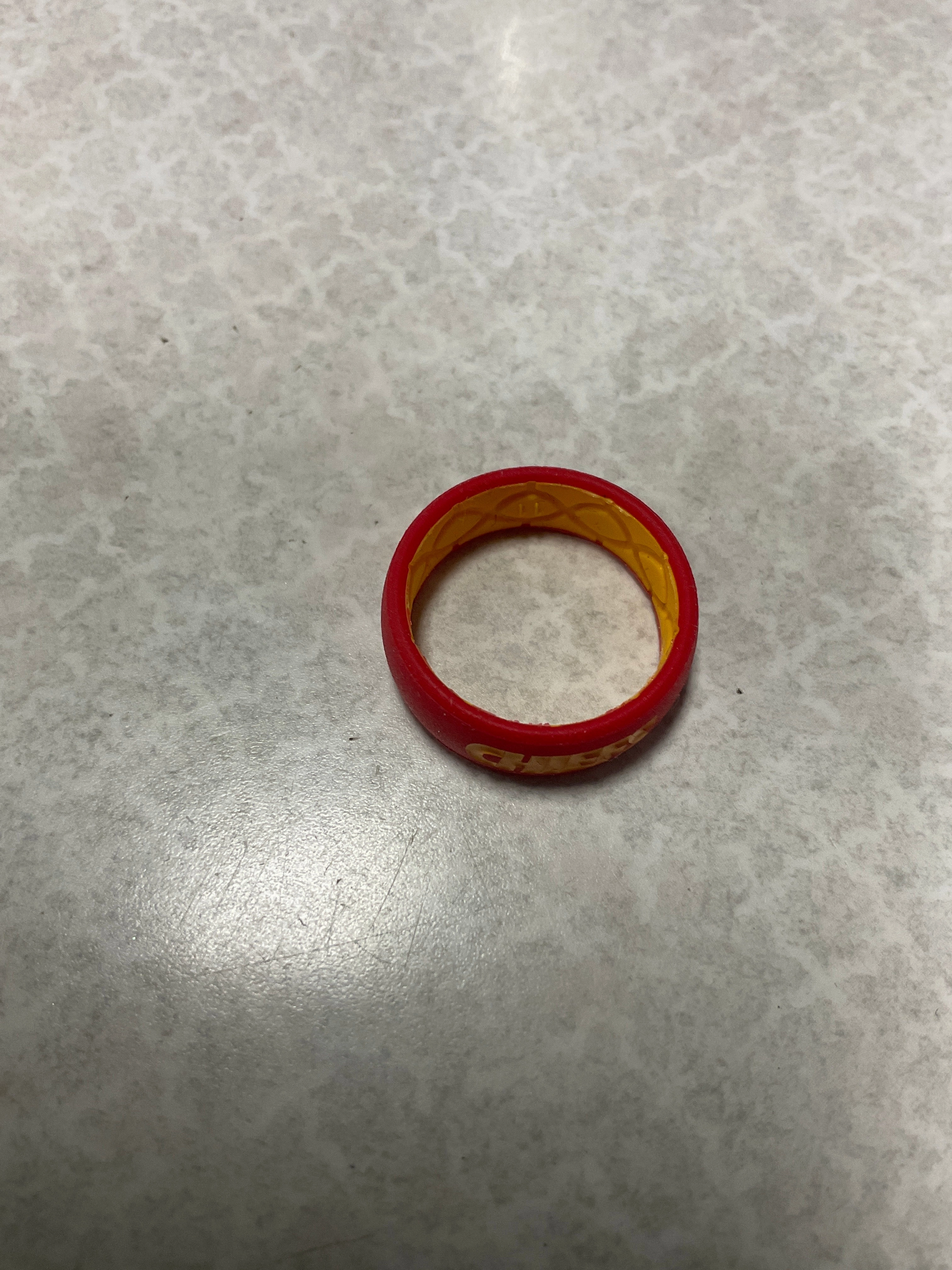 Ring Band By Nfl In Red, Size:11