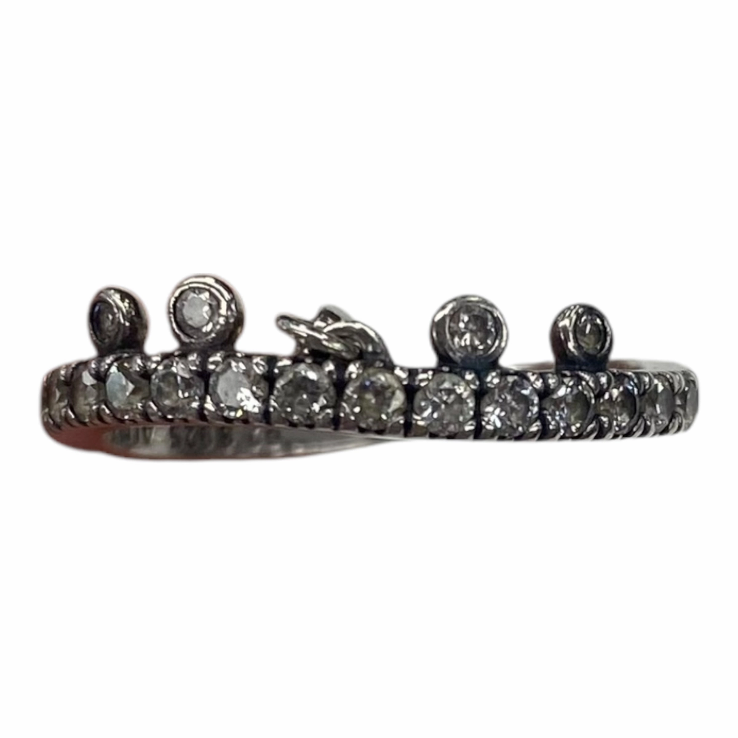 Ring Band By Pandora In Silver, Size:7