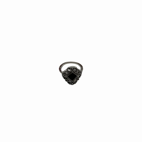 Ring Charm By Cmf In Black & Silver, Size:6